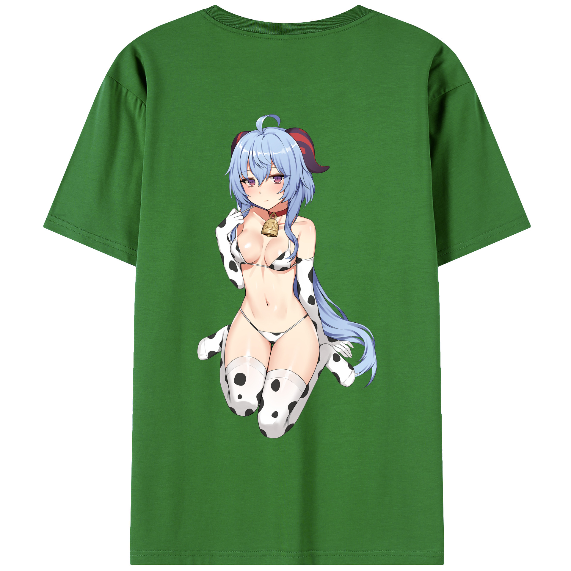 げんし神 甘雨 かんう genshin Ganyu レディース半袖Tシャツ(バックプリント)